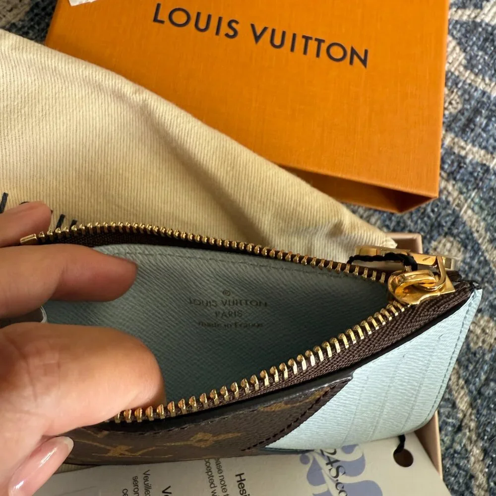 NWT Louis Vuitton Romy Wallet w/ Blue Accent